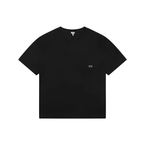 Loewe Anagram Pocket Embroidered T-Shirt Black Front view
