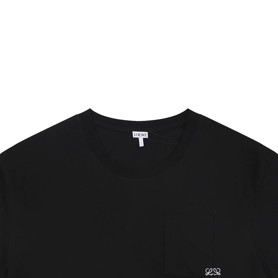 Loewe Anagram Pocket Embroidered T-Shirt Black