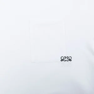 Loewe Anagram Pocket Embroidered T-Shirt White