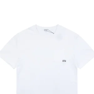 Loewe Anagram Pocket Embroidered T-Shirt White
