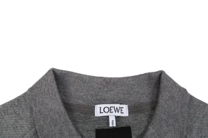Loewe Center Seam Anagram Polo T-Shirt Collar