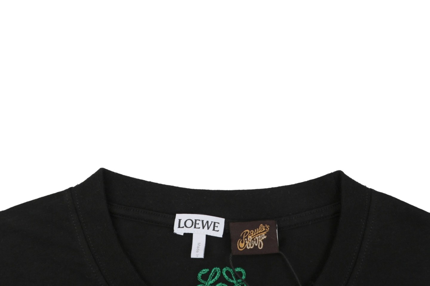 Loewe Frog Embroidered Graphic T-Shirt Collar
