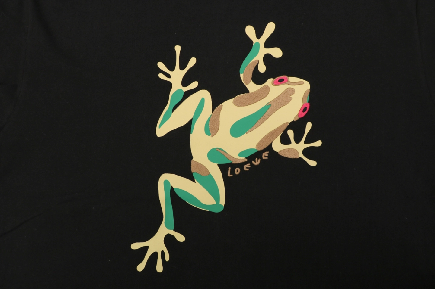 Loewe Frog Embroidered Graphic T-Shirt Front Print