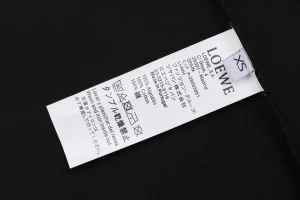 Loewe Ghost Logo Flocked T-Shirt Black Wash label
