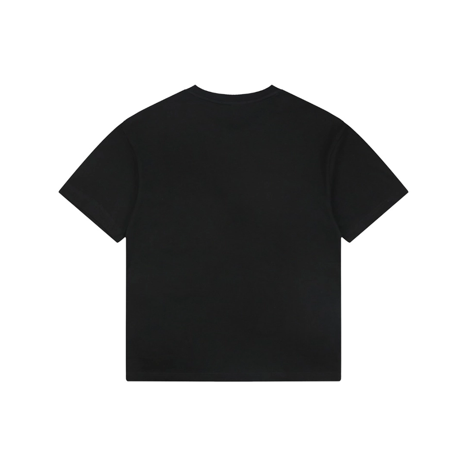 Loewe Ghost Logo Flocked T-Shirt Black back view