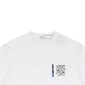 Loewe ON Zipper Anagram Patch T-Shirt White