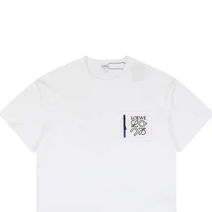 Loewe ON Zipper Anagram Patch T-Shirt White