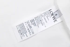 Loewe ON Zipper Anagram Patch T-Shirt White Wash label
