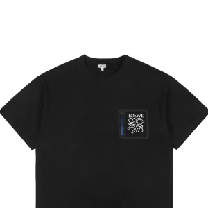 Loewe ON Zipper Anagram Patch T-Shirt Black