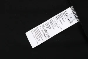 Loewe ON Zipper Anagram Patch T-Shirt Black Wash label