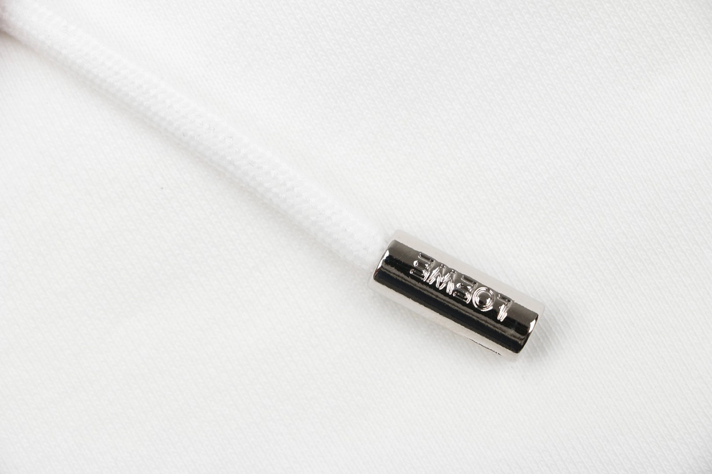 Loewe Overlapping Pink Logo Embroidered Shorts White