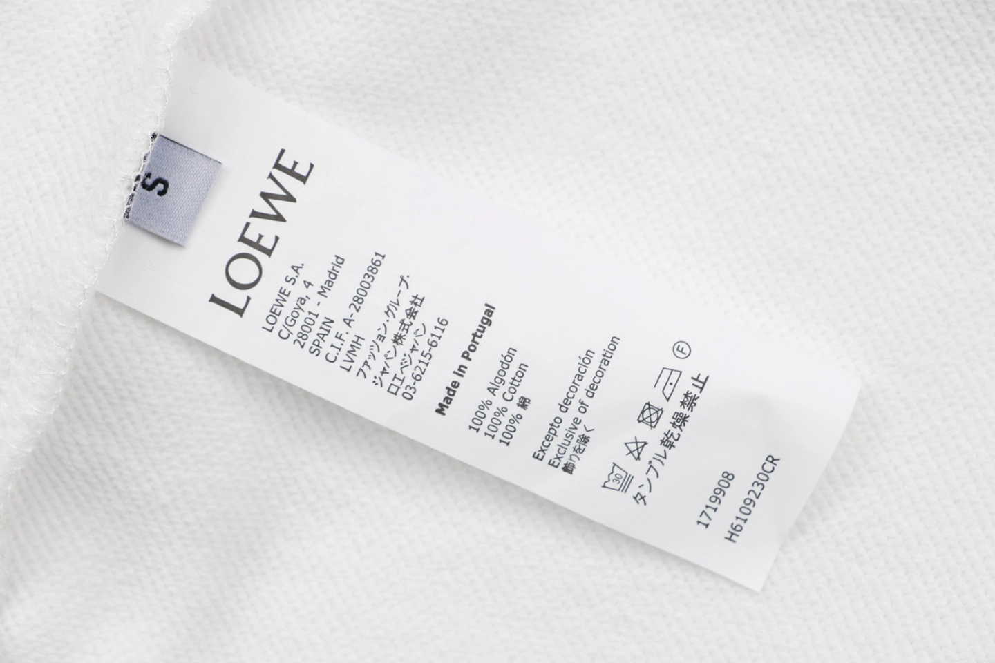 Loewe Overlapping Pink Logo Embroidered Shorts White Wash label