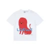 Loe Red Creature Patch Embroidery T-Shirt (White/Black)