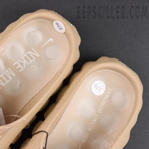 Nike Mind 001 ‘Hemp’ footbed detail featuring tan interior with Nike Mind Science Department graphics