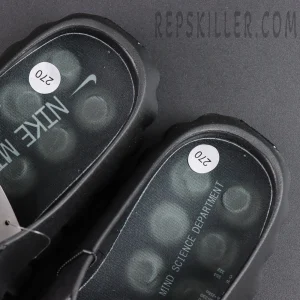 Nike Mind 001 ‘Triple Black’ footbed detail featuring cushioned comfort and Nike branded insole graphics