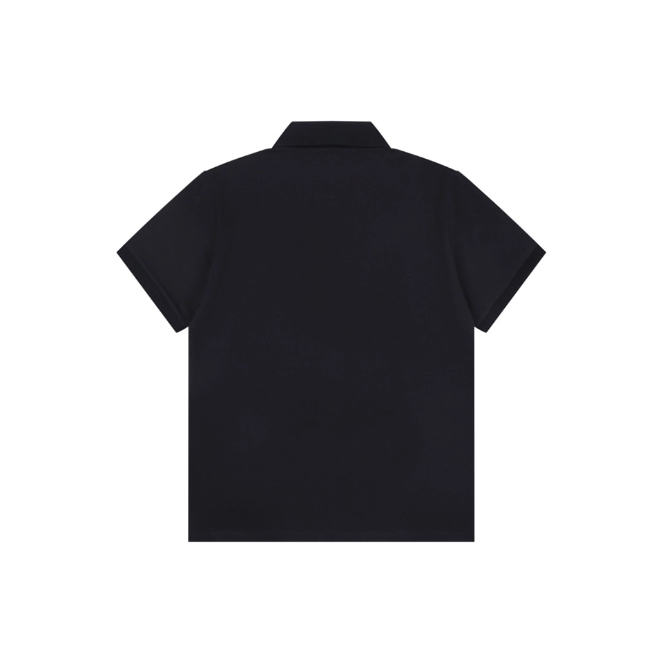 Miu Miu Logo Embroidered Polo T-Shirt Black Back view