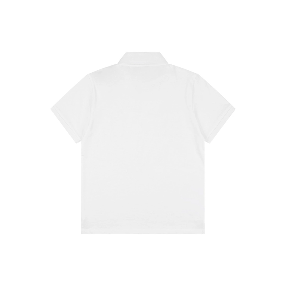 Miu Miu Logo Embroidered Polo T-Shirt White Back view