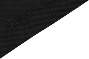 Moncler Black Logo Patch Classic Polo T-Shirt Black