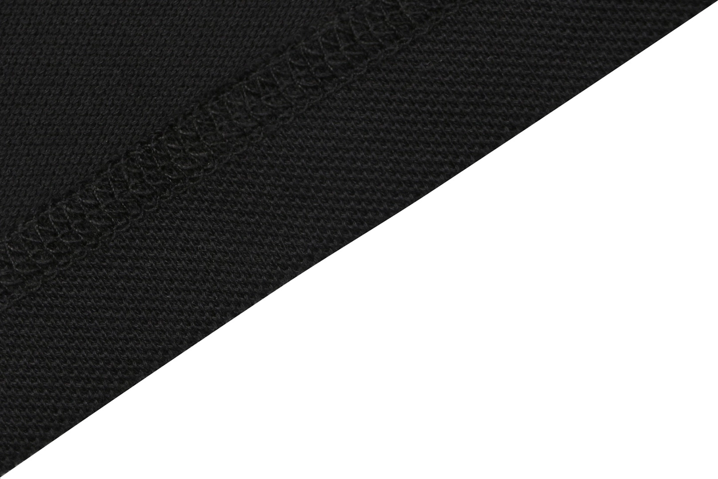 Moncler Black Logo Patch Classic Polo T-Shirt Black