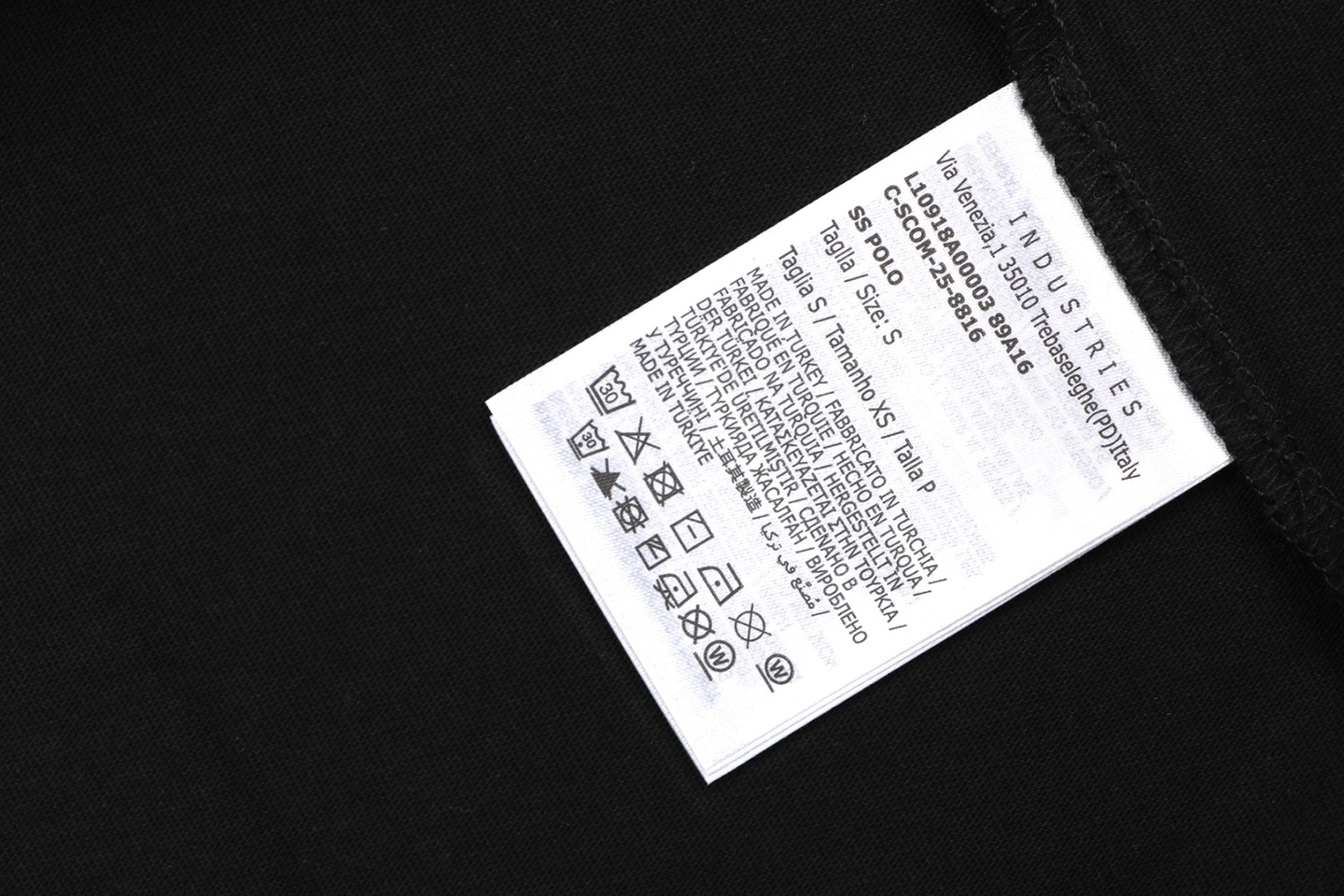Moncler FRGMT Star Track Logo T-Shirt Wash label