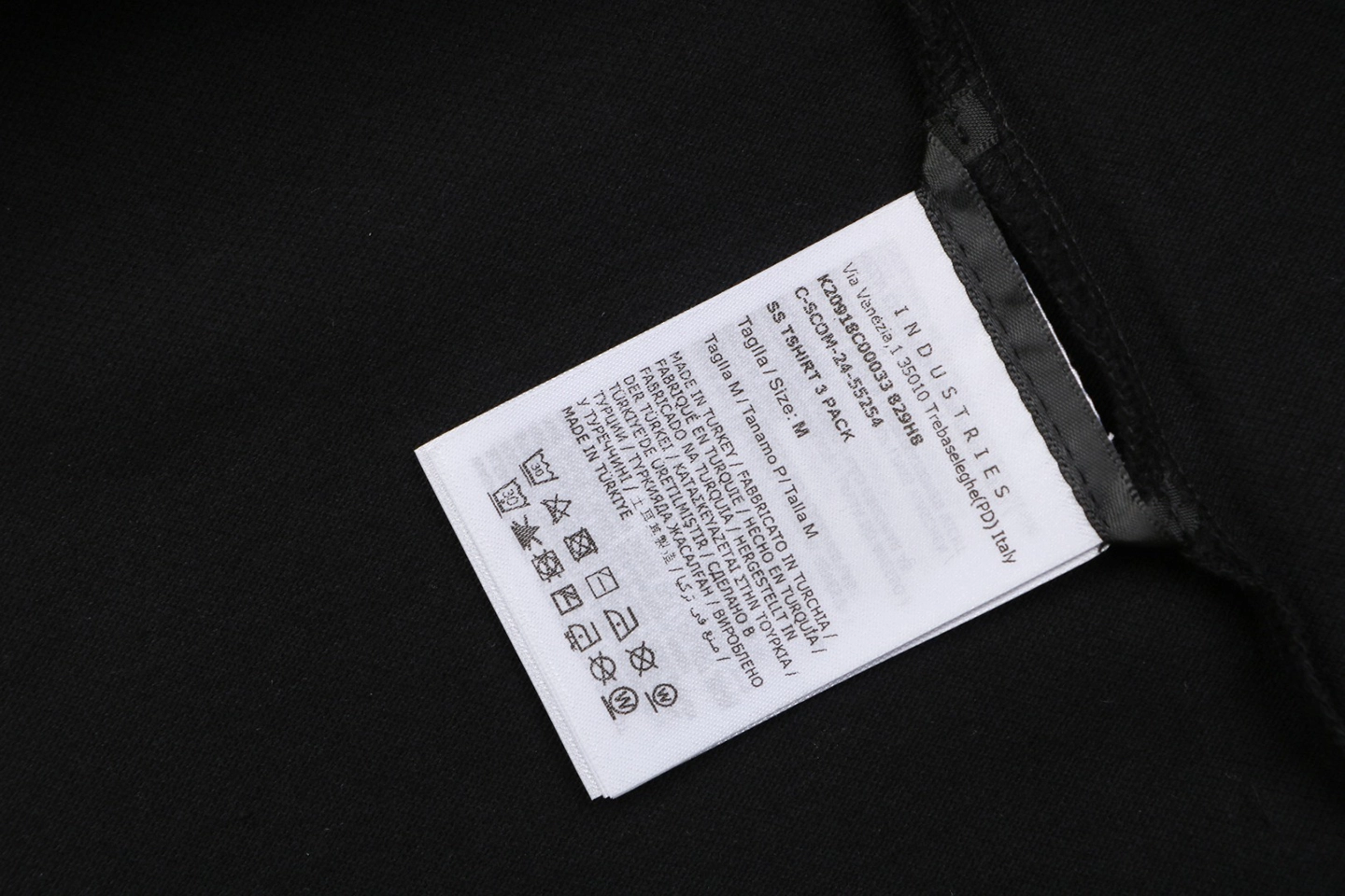Moncler Logo Embroidered Polo T-Shirt Wash label