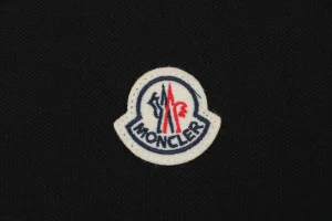 Moncler Logo Embroidered Polo T-Shirt Front Brand