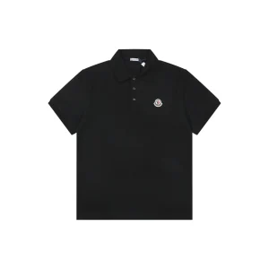 Moncler Logo Embroidered Polo T-Shirt Front view