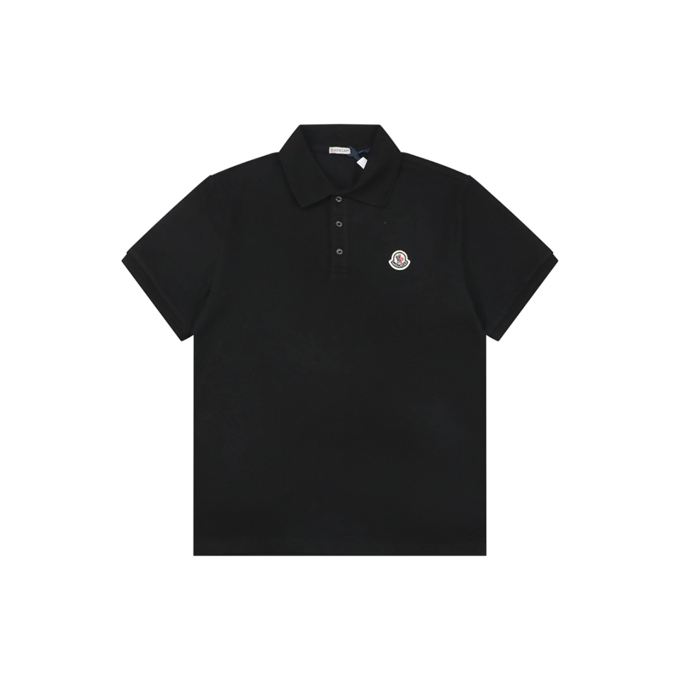 Moncler Logo Embroidered Polo T-Shirt Front view