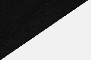 Moncler Logo Ribbed Collar T-Shirt Black