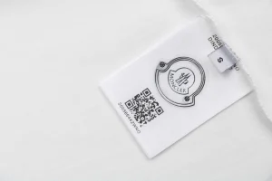 Moncler Paint Splash Logo Graphic T-Shirt White Wash label