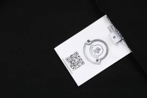 Moncler Paint Splash Logo Graphic T-Shirt Black Wash label