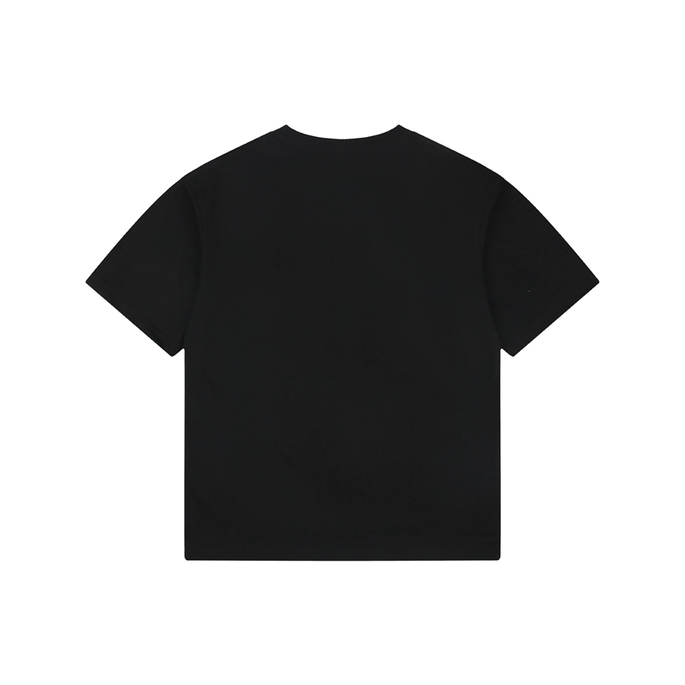 Moncler Paint Splash Logo Graphic T-Shirt Black Back view