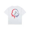 Mxxcler Red & Blue Gradient Embroidered Logo T-Shirt (White/Black/Grey)