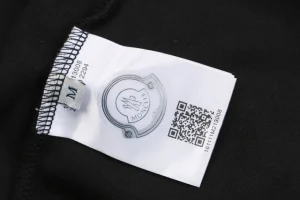 Moncler Tricolor Webbing Logo Shorts Black Wash label