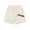 Mxxcler Tricolor Webbing Logo Shorts (White/Black)