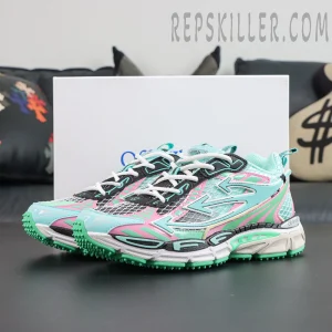Off-White Be Right Back Fishnet Sneakers 'AQUA - MINT'