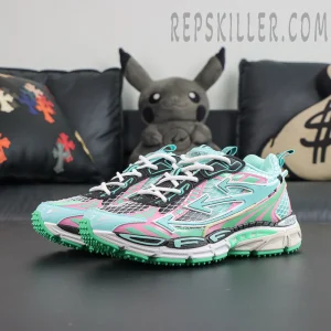 Off-White Be Right Back Fishnet Sneakers 'AQUA - MINT'
