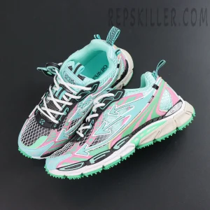 Off-White Be Right Back Fishnet Sneakers 'AQUA - MINT'