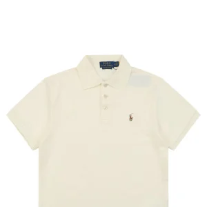 Ralph Lauren Color Logo Embroidery Polo T-Shirt Beige