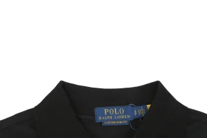 Ralph Lauren Color Logo Embroidery Polo T-Shirt Black Collar
