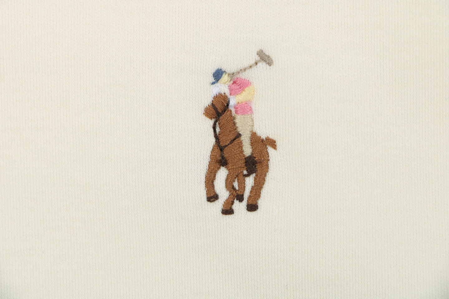 Ralph Lauren Color Logo Embroidery Polo T-Shirt Beige Brand
