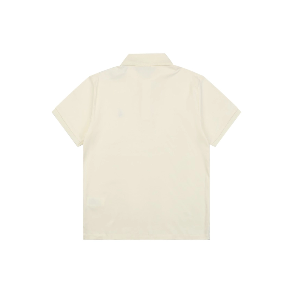 Ralph Lauren Color Logo Embroidery Polo T-Shirt Beige Back view