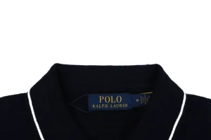 Ralph Lauren Contrast Collar Pony Polo T-Shirt Black Collar