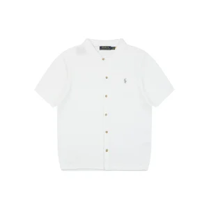 Ralph Lauren N3 Pocket Pony Logo Jacquard T-Shirt White Front view