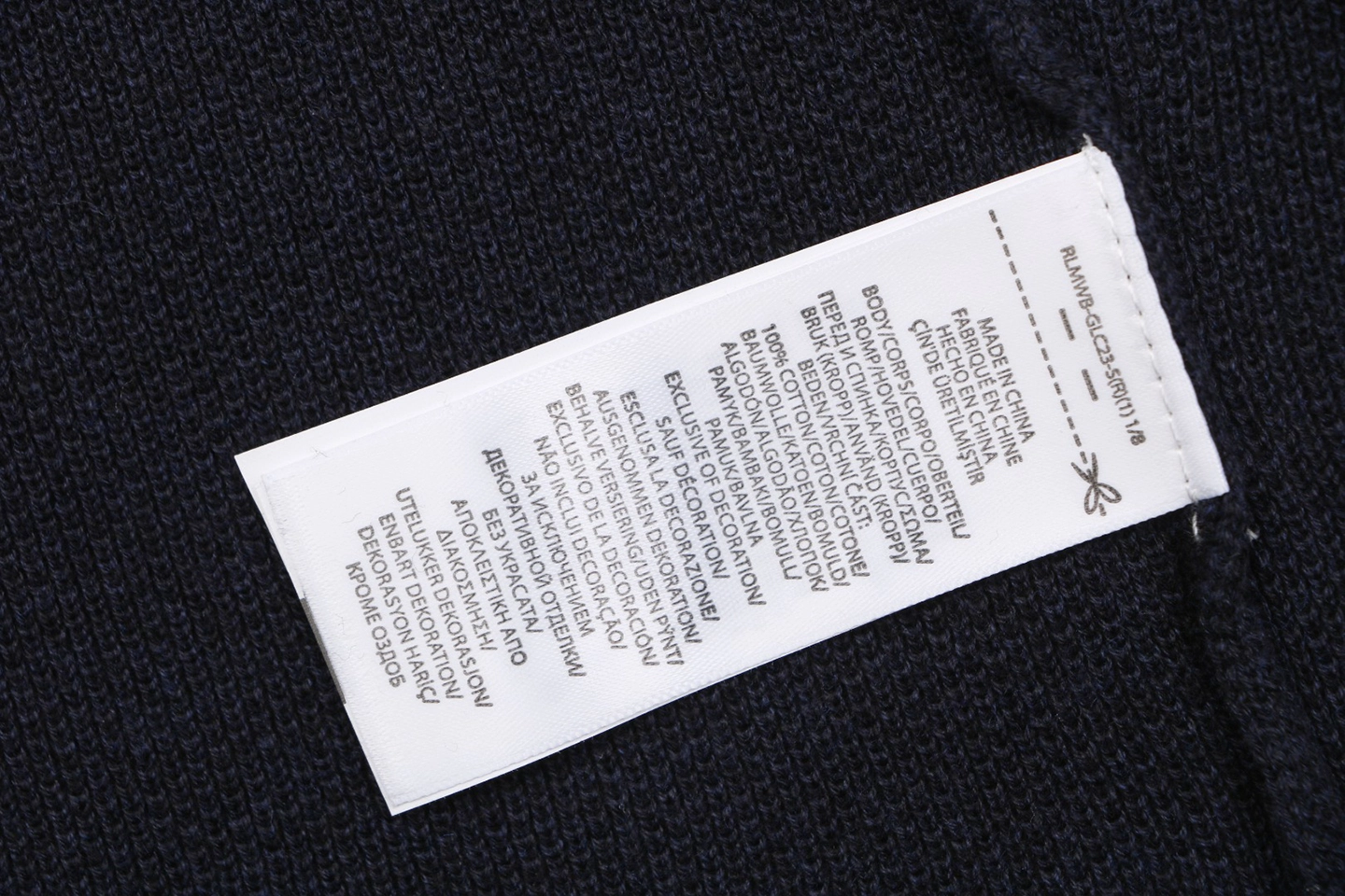 Ralph Lauren N3 Pocket Pony Logo Jacquard T-Shirt Black Wash label