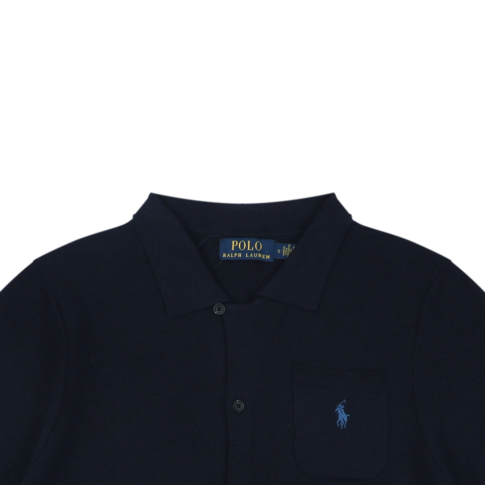 Ralph Lauren N3 Pocket Pony Logo Jacquard T-Shirt Black