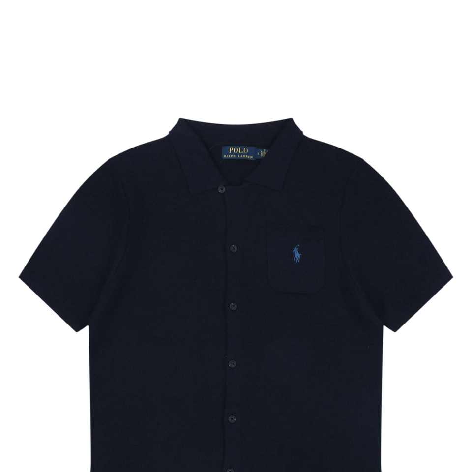 Ralph Lauren N3 Pocket Pony Logo Jacquard T-Shirt Black