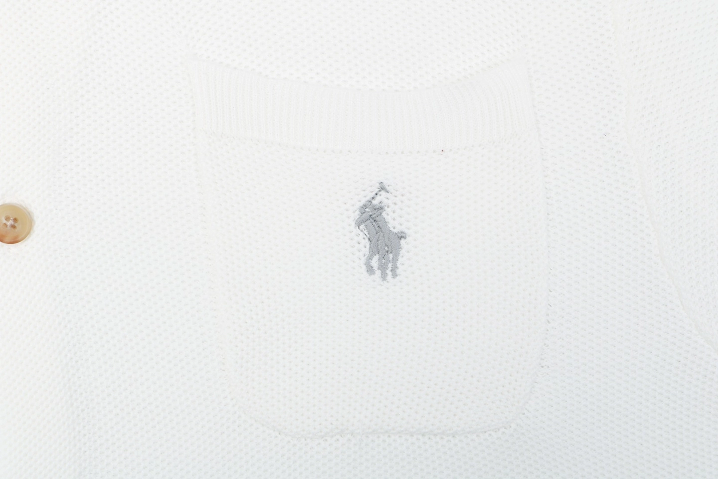 Ralph Lauren N3 Pocket Pony Logo Jacquard T-Shirt White Brand