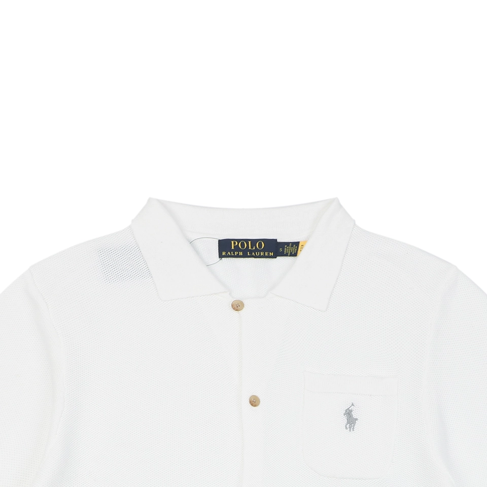 Ralph Lauren N3 Pocket Pony Logo Jacquard T-Shirt White