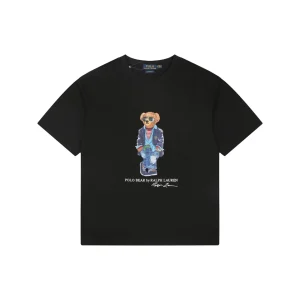 Ralph Lauren Polo Bear Graphic T-Shirt Black Front view